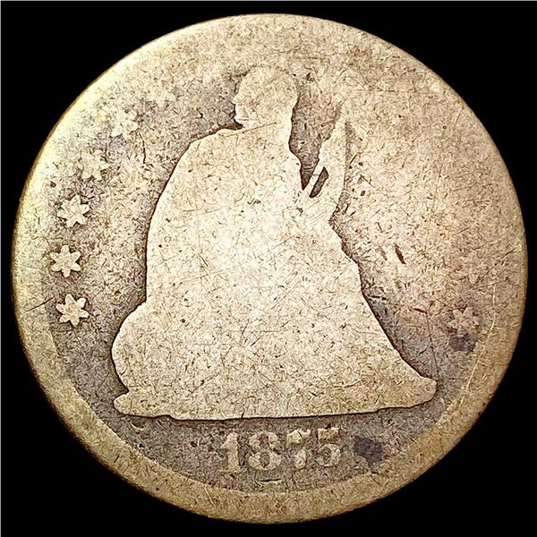 1875-CC Seated Liberty Quarter NICELY CIRCULATED