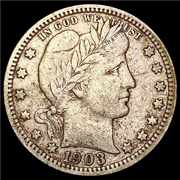 1903-O Barber Quarter NICELY CIRCULATED