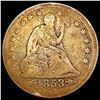 Image 1 : 1853 Arrows and Rays Seated Liberty Quarter HIGH GRADE
