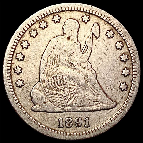 1891-S Seated Liberty Quarter HIGH GRADE