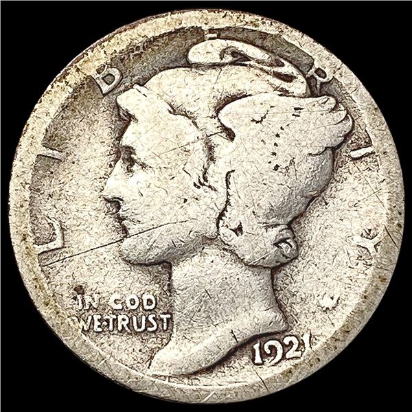 1921-D Mercury Dime NICELY CIRCULATED