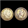 Image 1 : [2] 1908-O&1909-S Barber Quarter HIGH GRADE