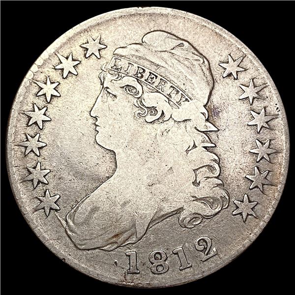 1812 O-105 Capped Bust Half Dollar LIGHTLY CIRCULATED