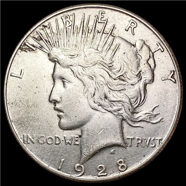 1928-S Silver Peace Dollar CLOSELY UNCIRCULATED