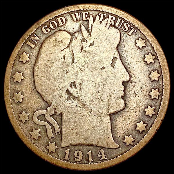 1914 Barber Half Dollar NICELY CIRCULATED