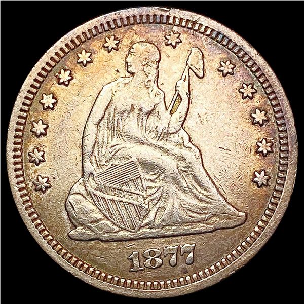 1877 Seated Liberty Quarter CLOSELY UNCIRCULATED