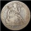 Image 1 : 1853 Arrows and Rays Seated Liberty Half Dollar NICELY CIRCULATED