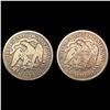 Image 2 : [2] 1875-S&1878 Seated Liberty Half Dollar NICELY CIRCULATED