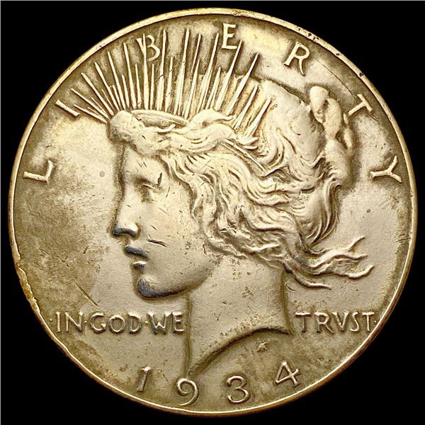 1934 Silver Peace Dollar CLOSELY UNCIRCULATED