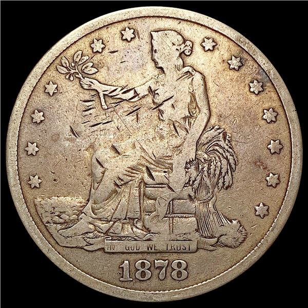 1878 S Silver Trade Dollar NICELY CIRCULATED