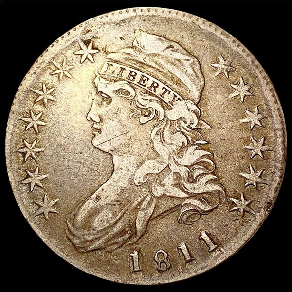 1811 Capped Bust Half Dollar LIGHTLY CIRCULATED