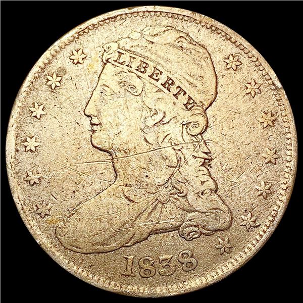 1838 Capped Bust Half Dollar NICELY CIRCULATED