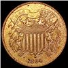 Image 1 : 1864 Two Cent Piece NEARLY UNCIRCULATED