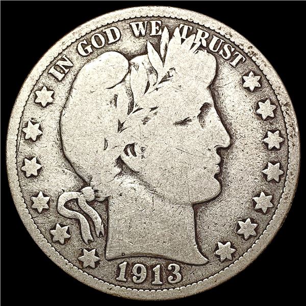 1913 Barber Half Dollar NICELY CIRCULATED