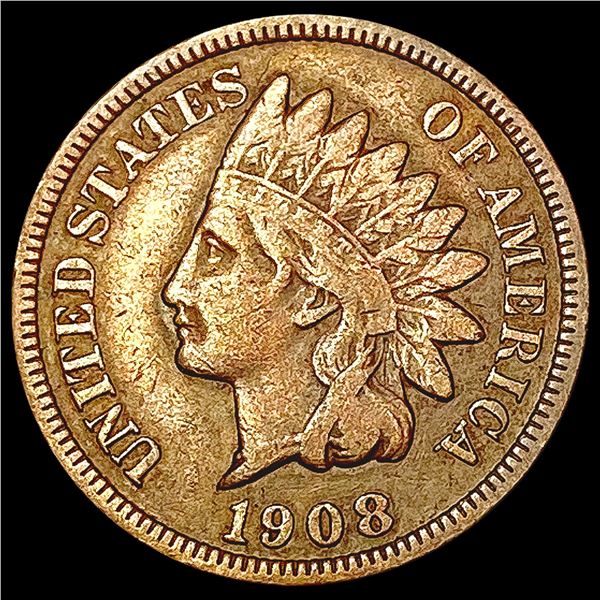 1908 S Indian Head Cent LIGHTLY CIRCULATED