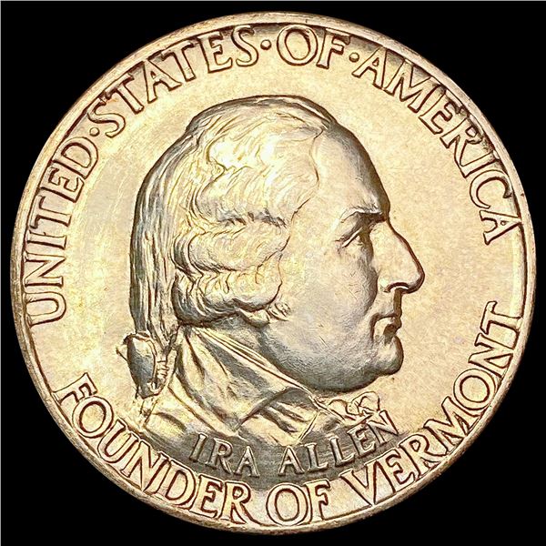 1927 Vermont Half Dollar GEM BU