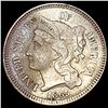 Image 1 : 1865 Nickel Three Cent CLOSELY UNCIRCULATED