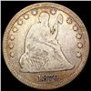 Image 1 : 1870 Seated Liberty Quarter NICELY CIRCULATED