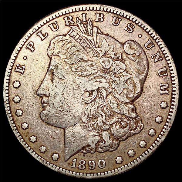 1890-CC Morgan Silver Dollar LIGHTLY CIRCULATED