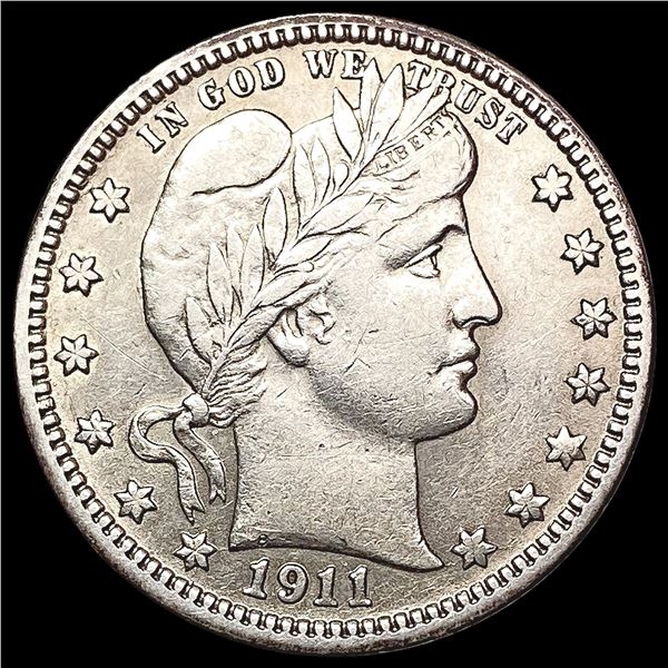 1911-D Barber Quarter CLOSELY UNCIRCULATED