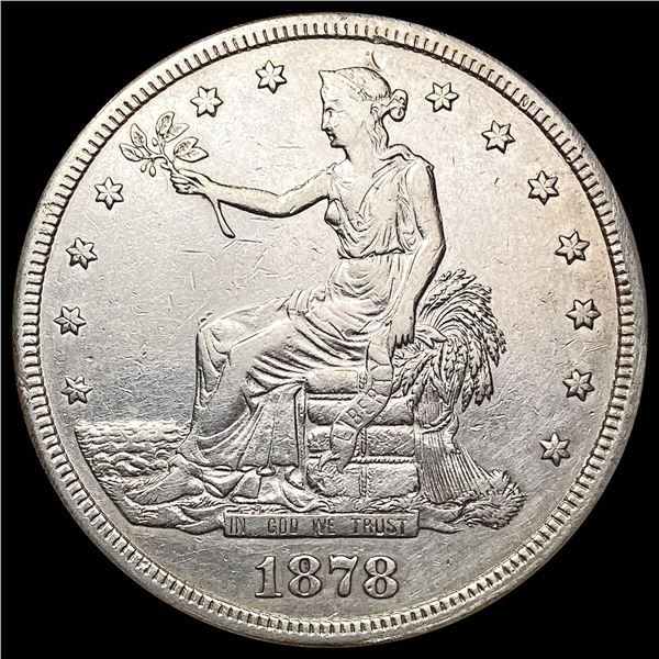 1878-S Silver Trade Dollar CLOSELY UNCIRCULATED