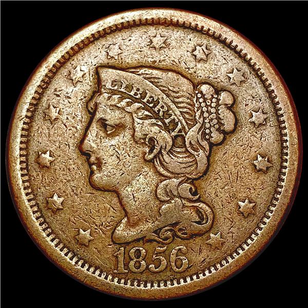1856 Braided Hair Large Cent CLOSELY UNCIRCULATED