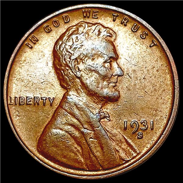 1931-S Wheat Cent CLOSELY UNCIRCULATED