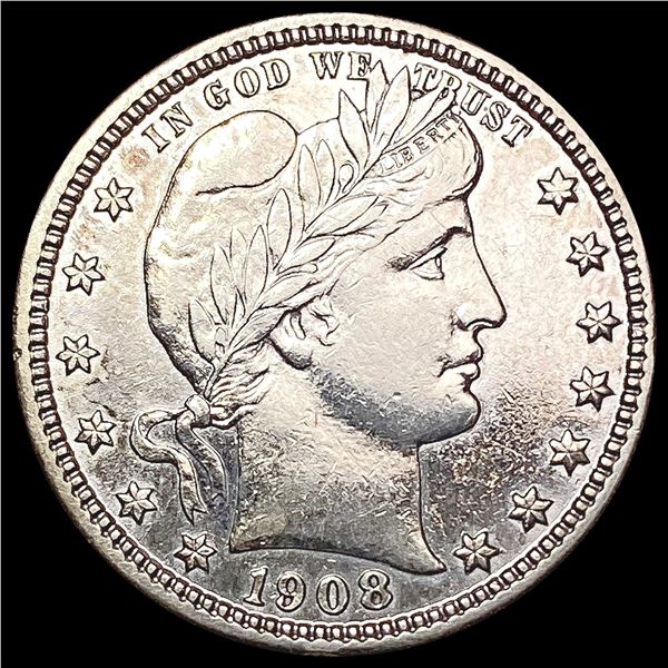 1908-D Barber Quarter CLOSELY UNCIRCULATED
