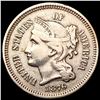 Image 1 : 1876 Nickel Three Cent CLOSELY UNCIRCULATED