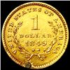 Image 2 : 1849 Rare Gold Dollar HIGH GRADE