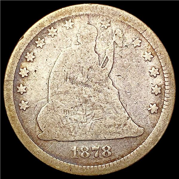 1878 Seated Liberty Quarter NICELY CIRCULATED