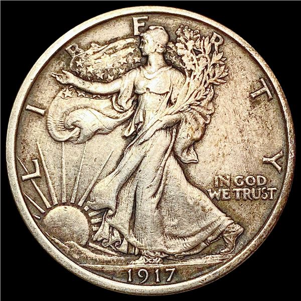 1917 Walking Liberty Half Dollar CHOICE AU