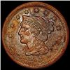 Image 1 : 1857 Braided Hair Large Cent CLOSELY UNCIRCULATED