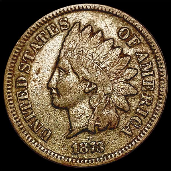 1873 Indian Head Cent CLOSELY UNCIRCULATED