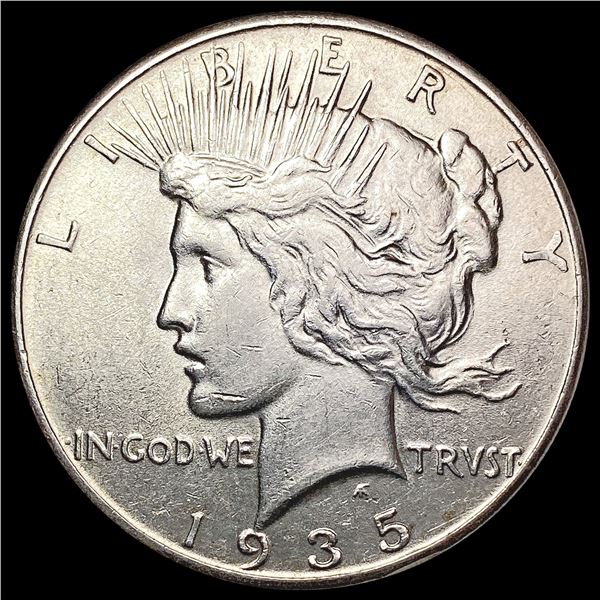 1935 Silver Peace Dollar CLOSELY UNCIRCULATED