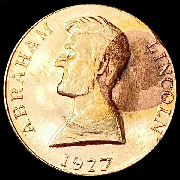 1927 Abe Lincoln Gold Token K-1043 CLOSELY UNCIRCULATED