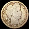Image 1 : 1901-O Barber Quarter NICELY CIRCULATED