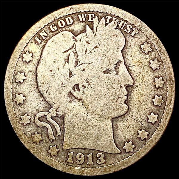 1913 Barber Quarter NICELY CIRCULATED