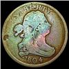 Image 1 : 1804 Plain 4 Draped Bust Half Cent NICELY CIRCULATED