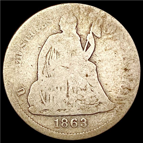 1863-S Seated Liberty Dime NICELY CIRCULATED