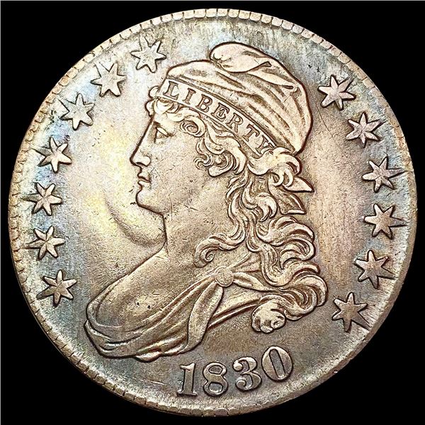 1830 O-121 Capped Bust Half Dollar CLOSELY UNCIRCULATED