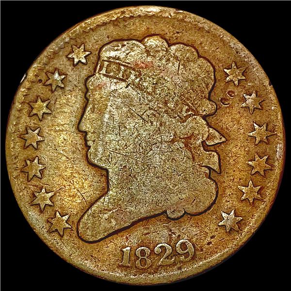 1829 Classic Head Half Cent NICELY CIRCULATED