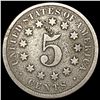 Image 2 : 1869 Shield Nickel NICELY CIRCULATED