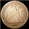 Image 1 : 1861 Seated Liberty Quarter NICELY CIRCULATED