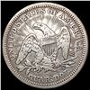 Image 2 : 1853 Arrows Rays Seated Liberty Quarter LIGHTLY CIRCULATED