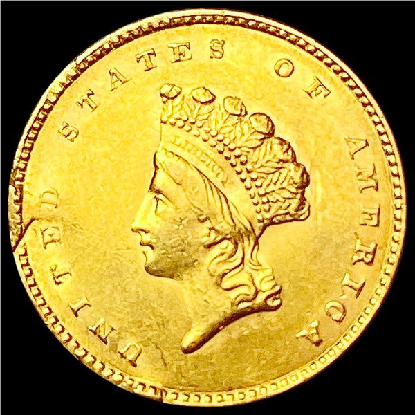 1855 Rare Gold Dollar CLOSELY UNCIRCULATED