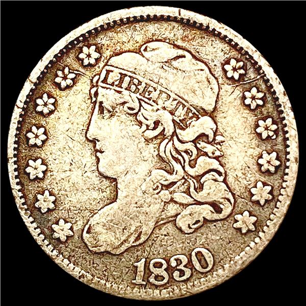 1830 Capped Bust Half Dime LIGHTLY CIRCULATED