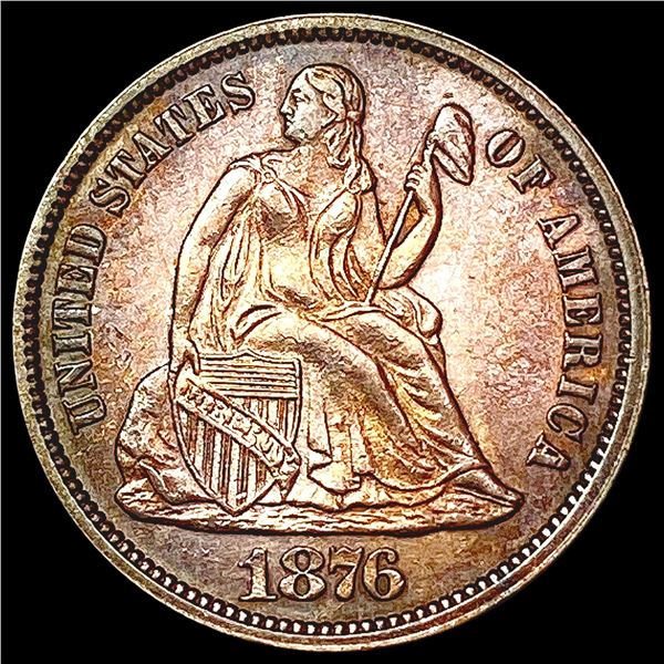 1876 Seated Liberty Dime UNCIRCULATED