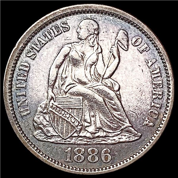 1886 Seated Liberty Dime UNCIRCULATED