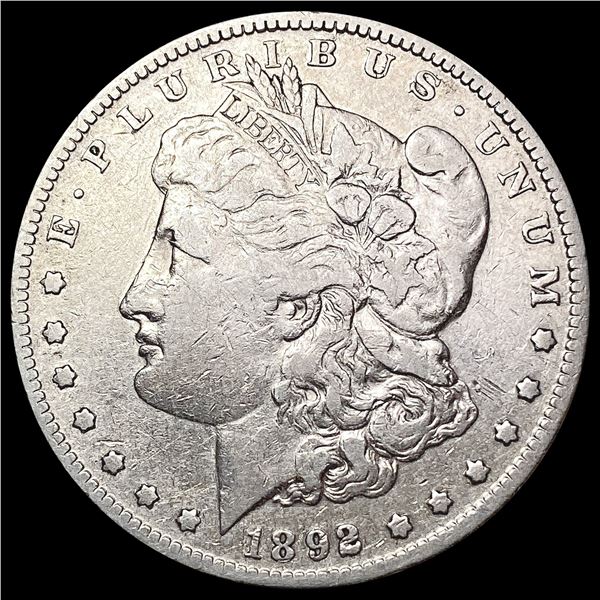 1892 Morgan Silver Dollar LIGHTLY CIRCULATED